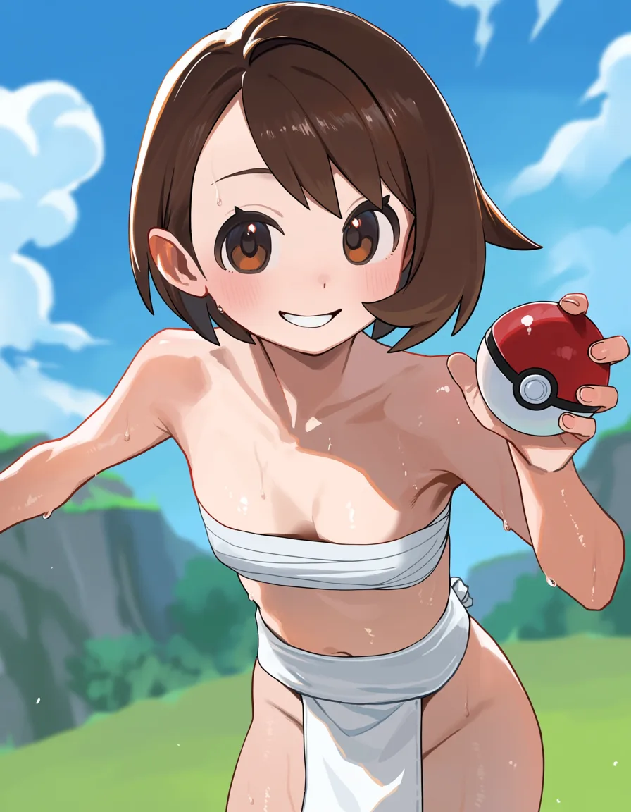 褌のユウリ（ポケモン剣盾）のイラスト