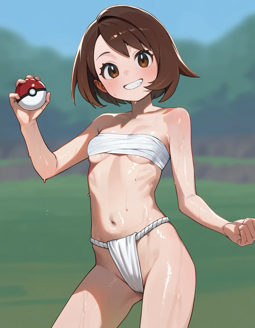 褌のユウリ（ポケモン剣盾）のイラスト
