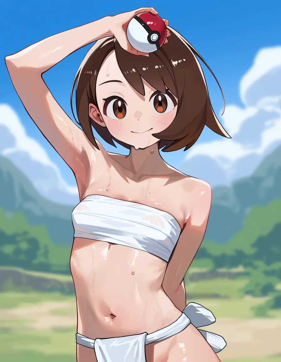 褌のユウリ（ポケモン剣盾）のイラスト