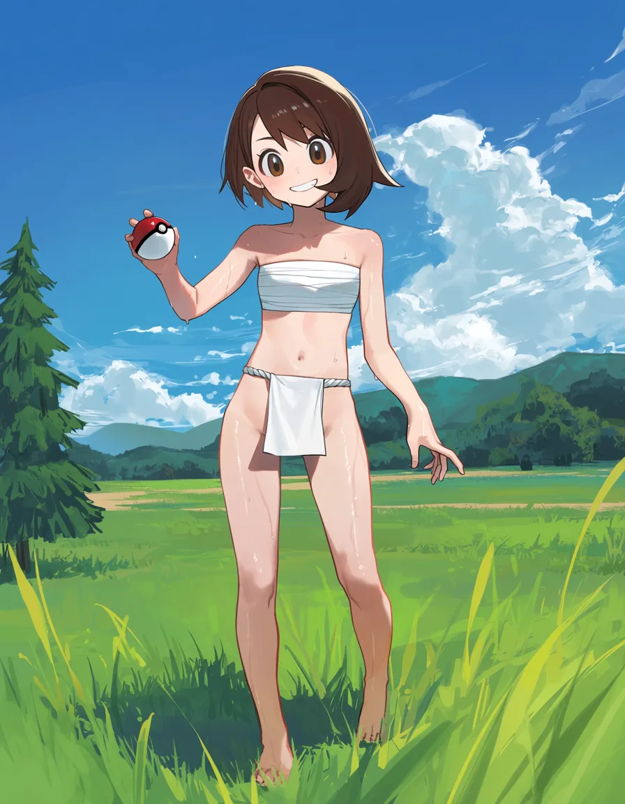 褌のユウリ（ポケモン剣盾）のイラスト