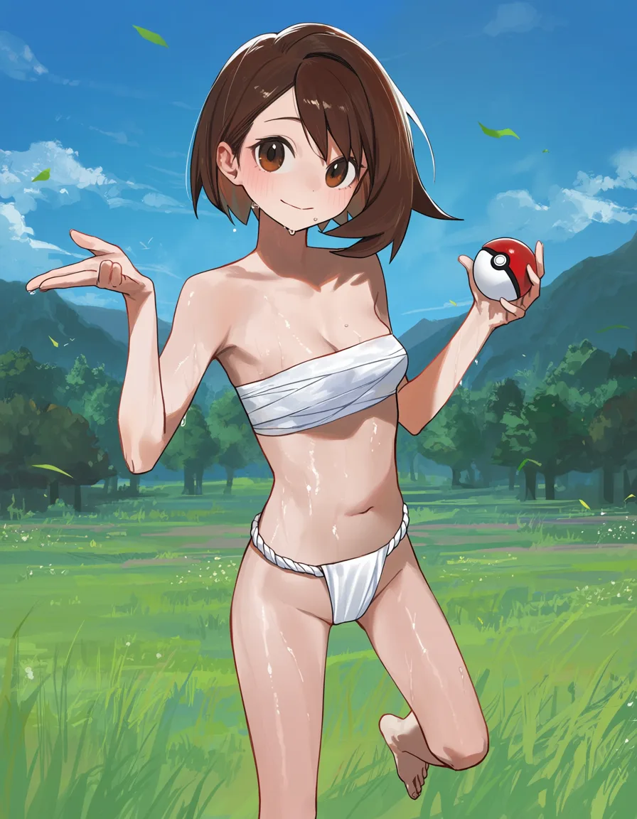 褌のユウリ（ポケモン剣盾）のイラスト
