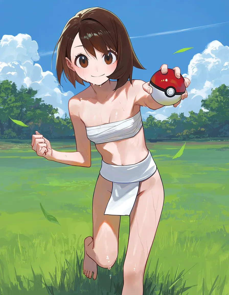 褌のユウリ（ポケモン剣盾）のイラスト
