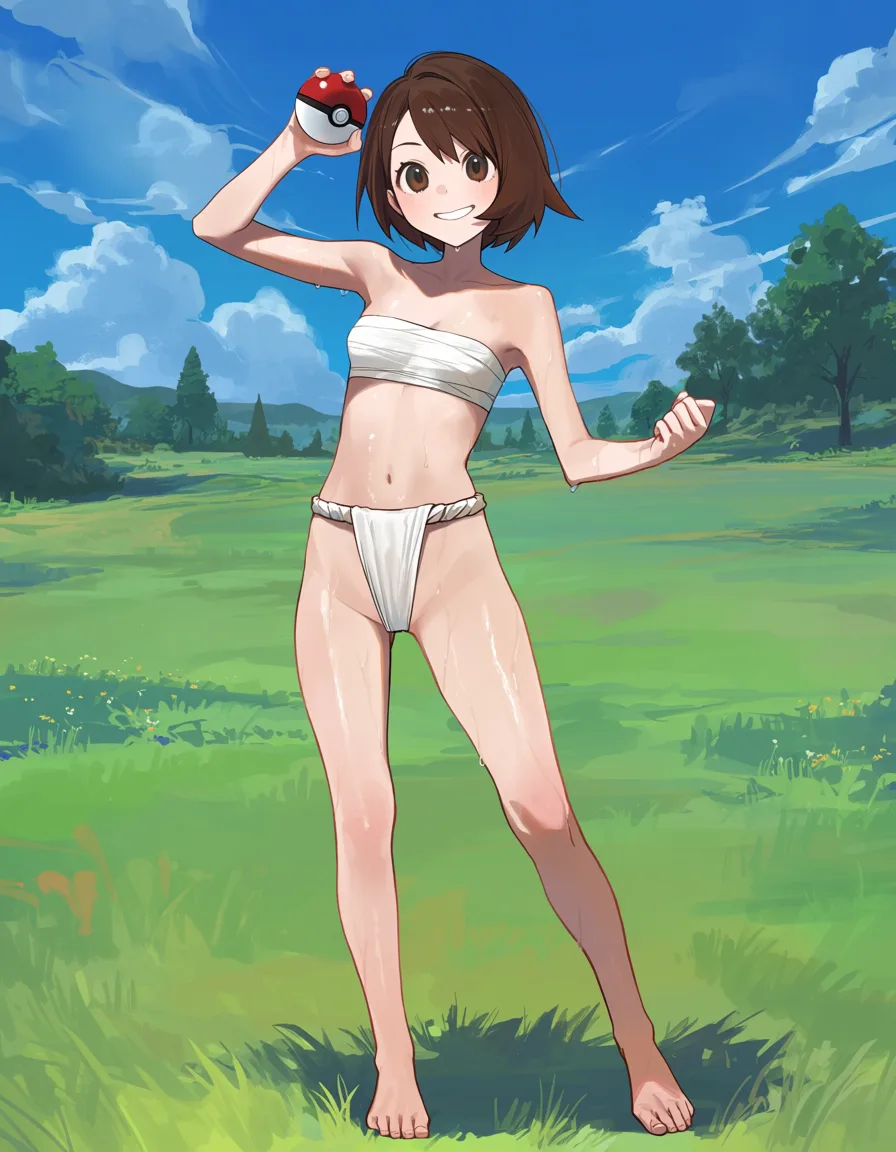 褌のユウリ（ポケモン剣盾）のイラスト