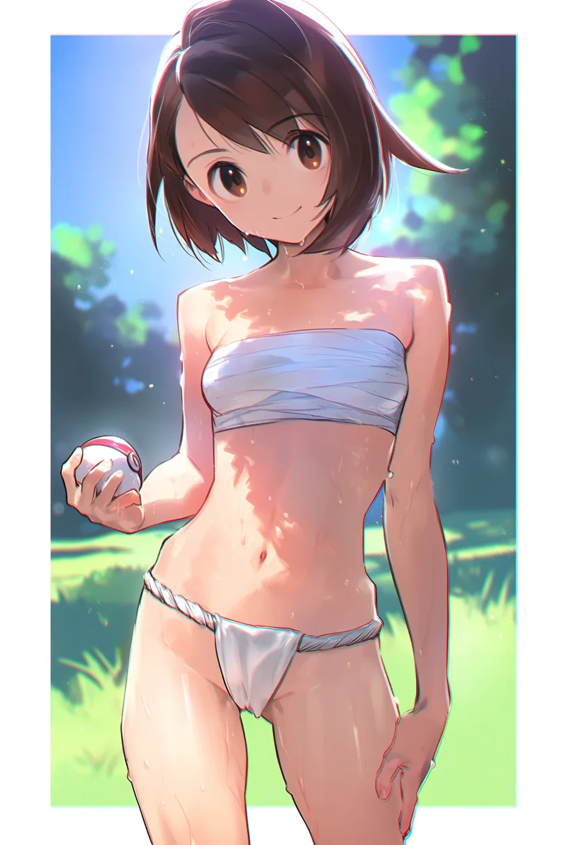 褌のユウリ（ポケモン剣盾）のイラスト