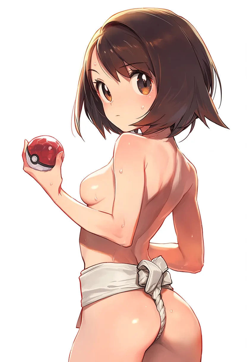 褌・後ろ姿のユウリ（ポケモン剣盾）のイラスト