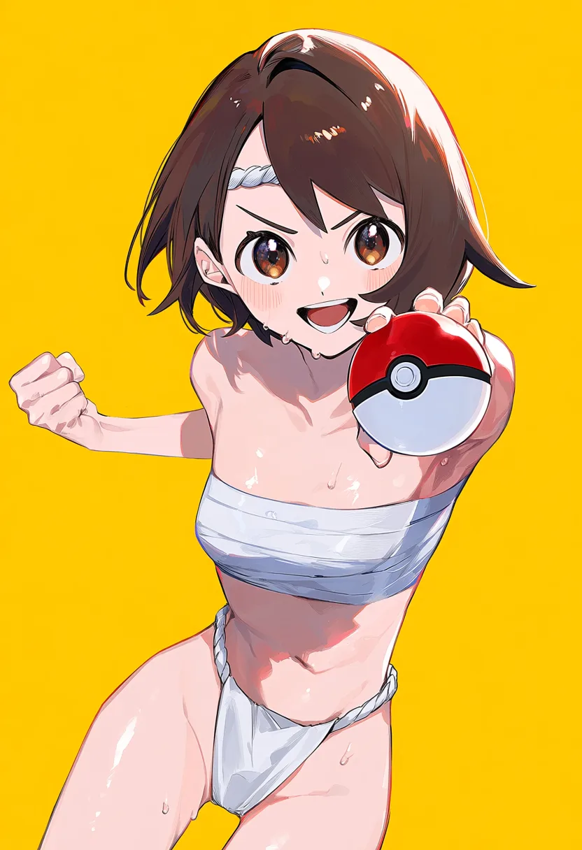 褌のユウリ（ポケモン剣盾）のイラスト