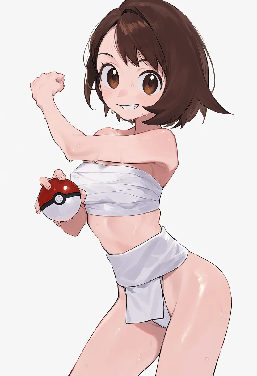 褌のユウリ（ポケモン剣盾）のイラスト